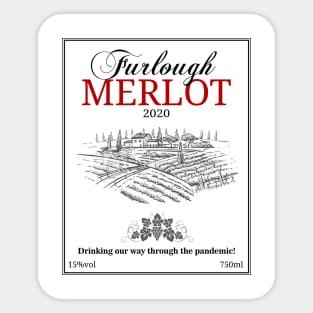 furlough merlot Sticker